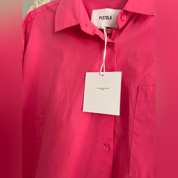 Pistola NWT oversized button down size large - Picture 5 of 5